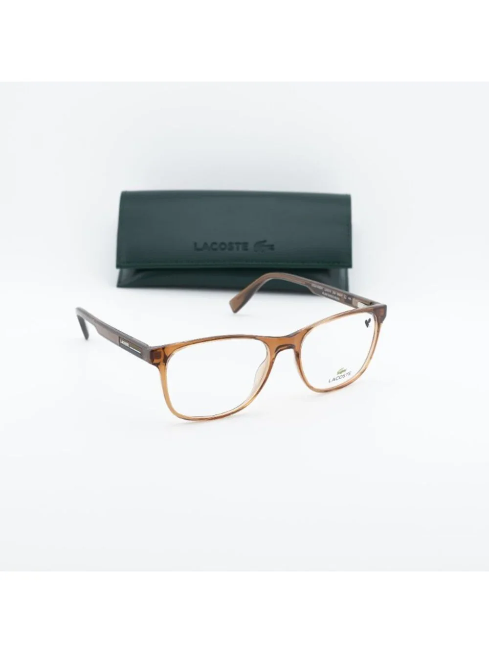 Lacoste L2979 N 210 Square 54mm Eyeglasses - Transparent Brown